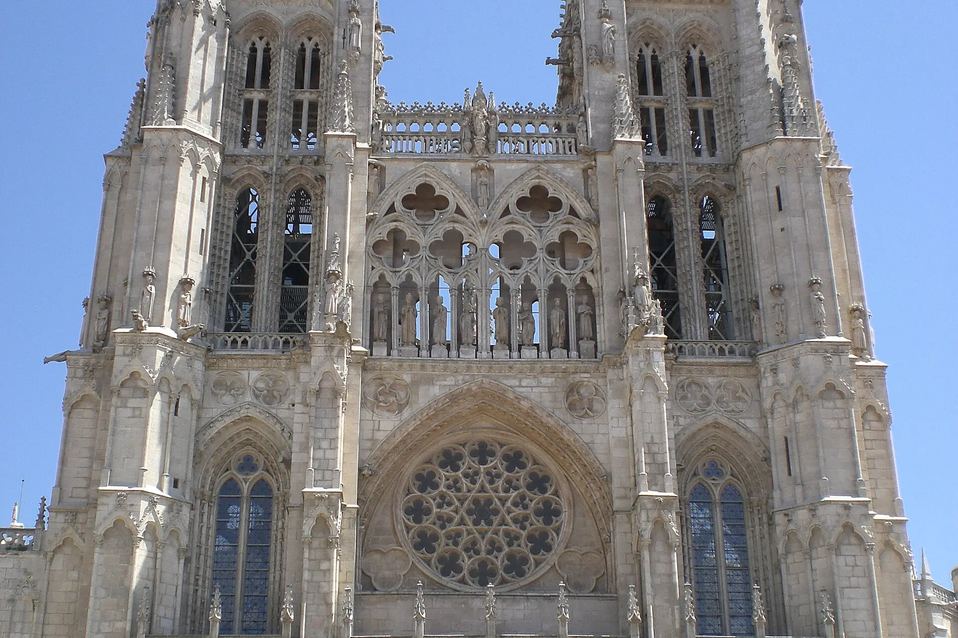 Fachada principal de la Catedral de Burgos